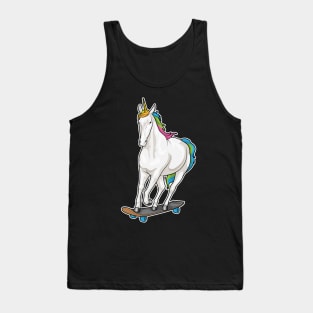 Unicorn Skater Skateboard Tank Top